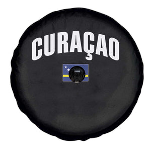 Curaçao National Flag Classic Heritage Spare Tire Cover Caribbean Pride Souvenir
