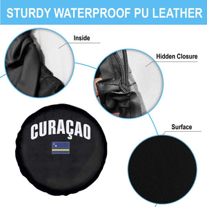 Curaçao National Flag Classic Heritage Spare Tire Cover Caribbean Pride Souvenir