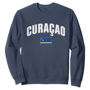 Curaçao National Flag Classic Heritage Sweatshirt Caribbean Pride Souvenir