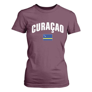 Curaçao National Flag Classic Heritage T Shirt For Women Caribbean Pride Souvenir