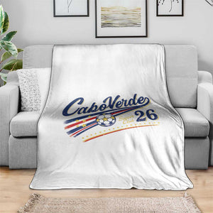 Cabo Verde Soccer Club 26 National Pride Throw Blanket Cape Verde Football Fans Retro Sporty Est. 2026 TS02 Print Your Wear