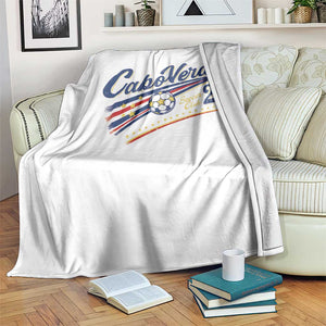Cabo Verde Soccer Club 26 National Pride Throw Blanket Cape Verde Football Fans Retro Sporty Est. 2026 TS02 Print Your Wear