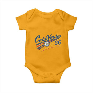 Cabo Verde Soccer Club 26 National Pride Baby Onesie Cape Verde Football Fans Retro Sporty Est. 2026