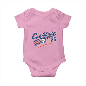 Cabo Verde Soccer Club 26 National Pride Baby Onesie Cape Verde Football Fans Retro Sporty Est. 2026