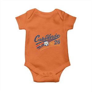 Cabo Verde Soccer Club 26 National Pride Baby Onesie Cape Verde Football Fans Retro Sporty Est. 2026