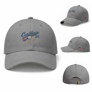 Cabo Verde Soccer Club 26 National Pride Baseball Cap Cape Verde Football Fans Retro Sporty Est. 2026