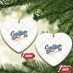 Cabo Verde Soccer Club 26 National Pride Ceramic Ornament Cape Verde Football Fans Retro Sporty Est. 2026