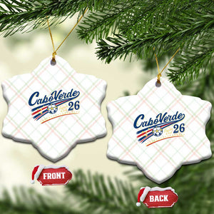 Cabo Verde Soccer Club 26 National Pride Ceramic Ornament Cape Verde Football Fans Retro Sporty Est. 2026