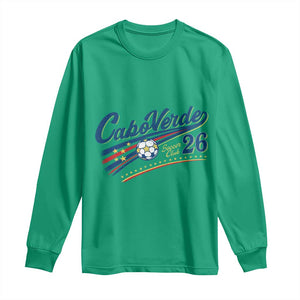 Cabo Verde Soccer Club 26 National Pride Long Sleeve Shirt Cape Verde Football Fans Retro Sporty Est. 2026