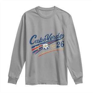 Cabo Verde Soccer Club 26 National Pride Long Sleeve Shirt Cape Verde Football Fans Retro Sporty Est. 2026