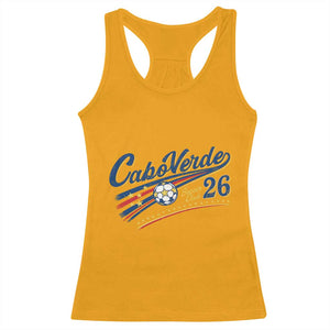 Cabo Verde Soccer Club 26 National Pride Racerback Tank Top Cape Verde Football Fans Retro Sporty Est. 2026