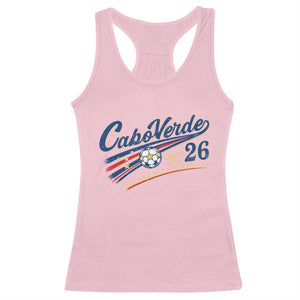 Cabo Verde Soccer Club 26 National Pride Racerback Tank Top Cape Verde Football Fans Retro Sporty Est. 2026 TS02 Light Pink Print Your Wear