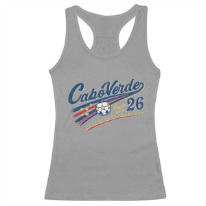 Cabo Verde Soccer Club 26 National Pride Racerback Tank Top Cape Verde Football Fans Retro Sporty Est. 2026 TS02 Sport Gray Print Your Wear