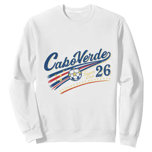 Cabo Verde Soccer Club 26 National Pride Sweatshirt Cape Verde Football Fans Retro Sporty Est. 2026