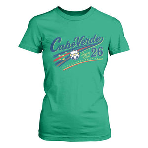 Cabo Verde Soccer Club 26 National Pride T Shirt For Women Cape Verde Football Fans Retro Sporty Est. 2026 TS02 Irish Green Print Your Wear