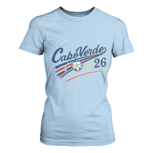 Cabo Verde Soccer Club 26 National Pride T Shirt For Women Cape Verde Football Fans Retro Sporty Est. 2026