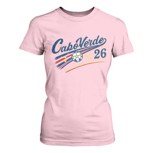 Cabo Verde Soccer Club 26 National Pride T Shirt For Women Cape Verde Football Fans Retro Sporty Est. 2026 TS02 Light Pink Print Your Wear