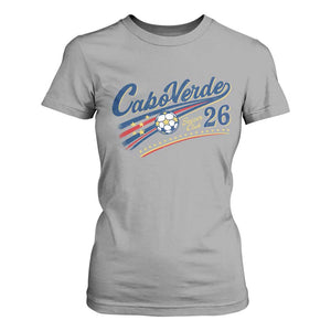 Cabo Verde Soccer Club 26 National Pride T Shirt For Women Cape Verde Football Fans Retro Sporty Est. 2026 TS02 Sport Gray Print Your Wear
