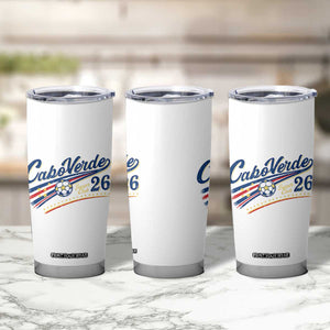 Cabo Verde Soccer Club 26 National Pride Tumbler Cup Cape Verde Football Fans Retro Sporty Est. 2026 TS02 Print Your Wear