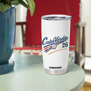Cabo Verde Soccer Club 26 National Pride Tumbler Cup Cape Verde Football Fans Retro Sporty Est. 2026 TS02 Print Your Wear