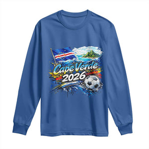 Cape Verde Soccer 2026 Island Flag Long Sleeve Shirt Cabo Verde Football Team Fans Tropical Pride Gift