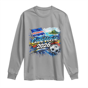 Cape Verde Soccer 2026 Island Flag Long Sleeve Shirt Cabo Verde Football Team Fans Tropical Pride Gift
