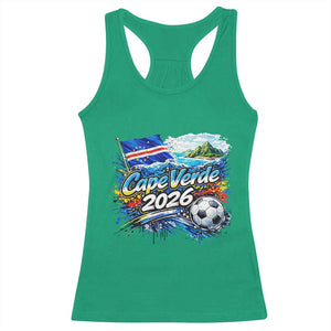 Cape Verde Soccer 2026 Island Flag Racerback Tank Top Cabo Verde Football Team Fans Tropical Pride Gift