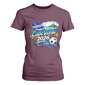 Cape Verde Soccer 2026 Island Flag T Shirt For Women Cabo Verde Football Team Fans Tropical Pride Gift