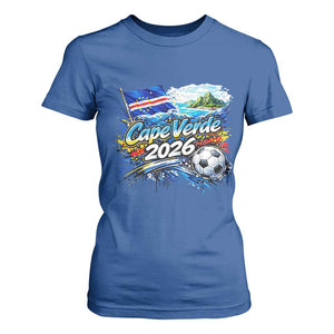 Cape Verde Soccer 2026 Island Flag T Shirt For Women Cabo Verde Football Team Fans Tropical Pride Gift