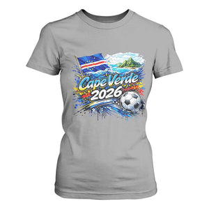 Cape Verde Soccer 2026 Island Flag T Shirt For Women Cabo Verde Football Team Fans Tropical Pride Gift