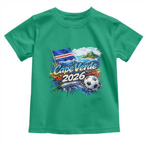 Cape Verde Soccer 2026 Island Flag Toddler T Shirt Cabo Verde Football Team Fans Tropical Pride Gift