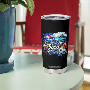 Cape Verde Soccer 2026 Island Flag Tumbler Cup Cabo Verde Football Team Fans Tropical Pride Gift TS02 Print Your Wear