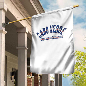 Forca Tubaroes Azuis Cabo Verde National Pride Garden Flag Cape Verde Football Fans Blue Sharks Heritage TS02 Print Your Wear