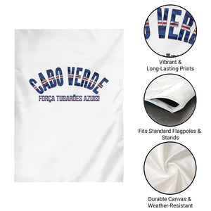 Forca Tubaroes Azuis Cabo Verde National Pride Garden Flag Cape Verde Football Fans Blue Sharks Heritage TS02 Print Your Wear