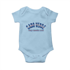 Forca Tubaroes Azuis Cabo Verde National Pride Baby Onesie Cape Verde Football Fans Blue Sharks Heritage