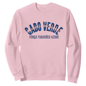 Forca Tubaroes Azuis Cabo Verde National Pride Sweatshirt Cape Verde Football Fans Blue Sharks Heritage