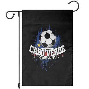 Cabo Verde Flag Football Graphic Garden Flag Cape Verde Soccer Fans Artistic Pride TS02 Black Print Your Wear