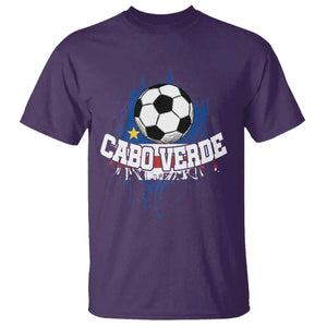 Cabo Verde Flag Football Graphic T Shirt Cape Verde Soccer Fans Artistic Pride