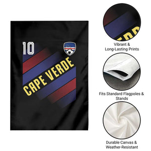 Cape Verde Soccer Jersey Style National Pride Garden Flag Cabo Verde Football Fans Number 10 Athletic