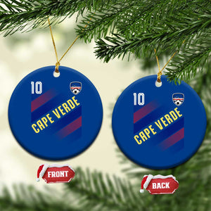Cape Verde Soccer Jersey Style National Pride Ceramic Ornament Cabo Verde Football Fans Number 10 Athletic