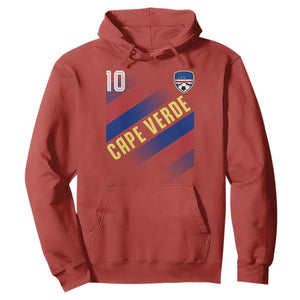 Cape Verde Soccer Jersey Style National Pride Hoodie Cabo Verde Football Fans Number 10 Athletic