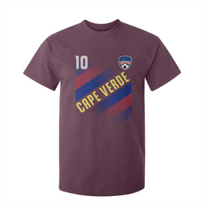 Cape Verde Soccer Jersey Style National Pride T Shirt For Kid Cabo Verde Football Fans Number 10 Athletic
