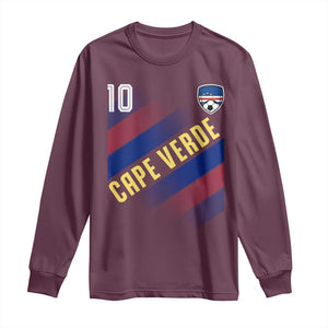 Cape Verde Soccer Jersey Style National Pride Long Sleeve Shirt Cabo Verde Football Fans Number 10 Athletic