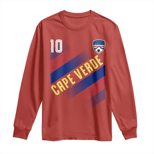 Cape Verde Soccer Jersey Style National Pride Long Sleeve Shirt Cabo Verde Football Fans Number 10 Athletic