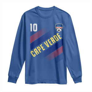 Cape Verde Soccer Jersey Style National Pride Long Sleeve Shirt Cabo Verde Football Fans Number 10 Athletic