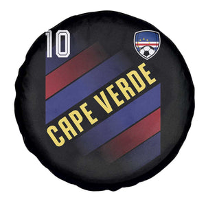 Cape Verde Soccer Jersey Style National Pride Spare Tire Cover Cabo Verde Football Fans Number 10 Athletic