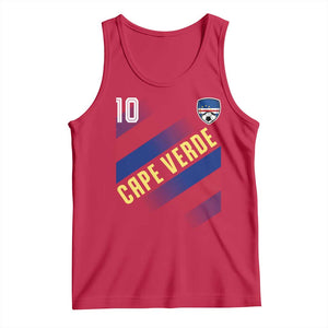 Cape Verde Soccer Jersey Style National Pride Tank Top Cabo Verde Football Fans Number 10 Athletic