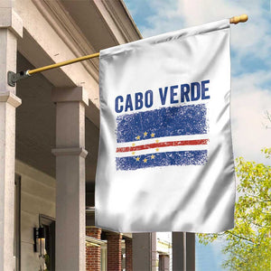 Cabo Verde Distressed Flag National Pride Garden Flag Cape Verde Heritage Pride Retro Grunge Graphic TS02 Print Your Wear