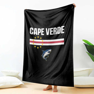 Cape Verde Flag Blue Shark Heritage Throw Blanket Cabo Verde Verdean Pride Soccer Football Fans TS02 Print Your Wear