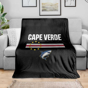 Cape Verde Flag Blue Shark Heritage Throw Blanket Cabo Verde Verdean Pride Soccer Football Fans TS02 Print Your Wear